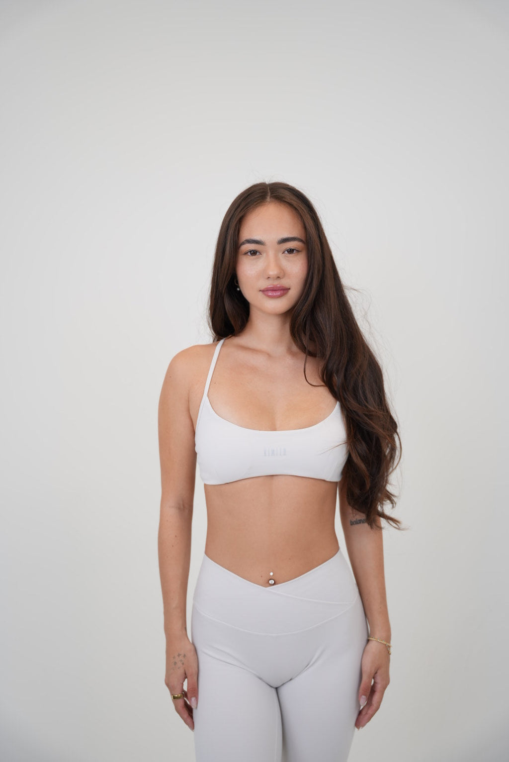 Mallas con cintura en V My Time Is Divine Lime White Sculpt