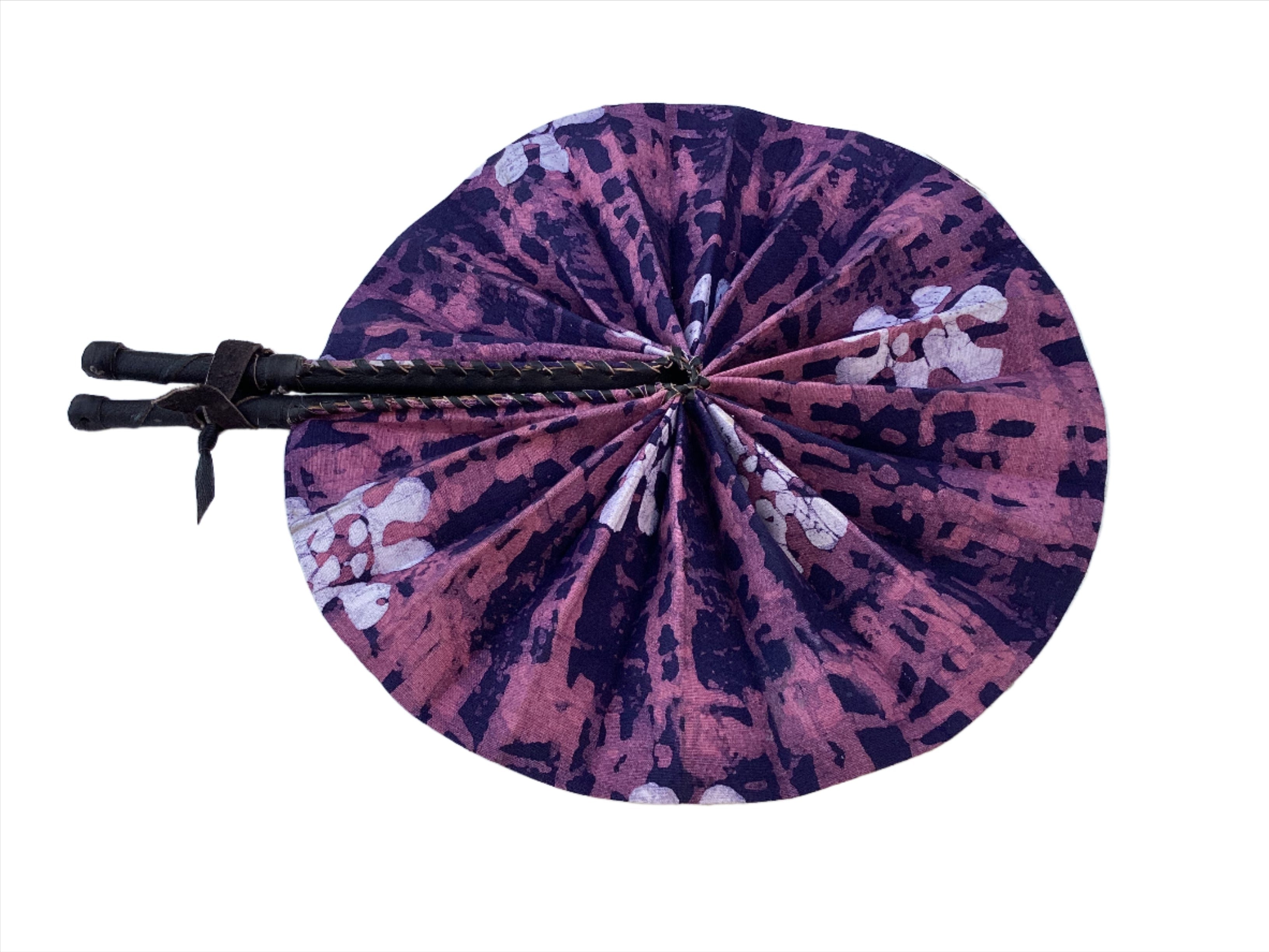 Fan | African Wax Print Fan, Handmade in Ghana
