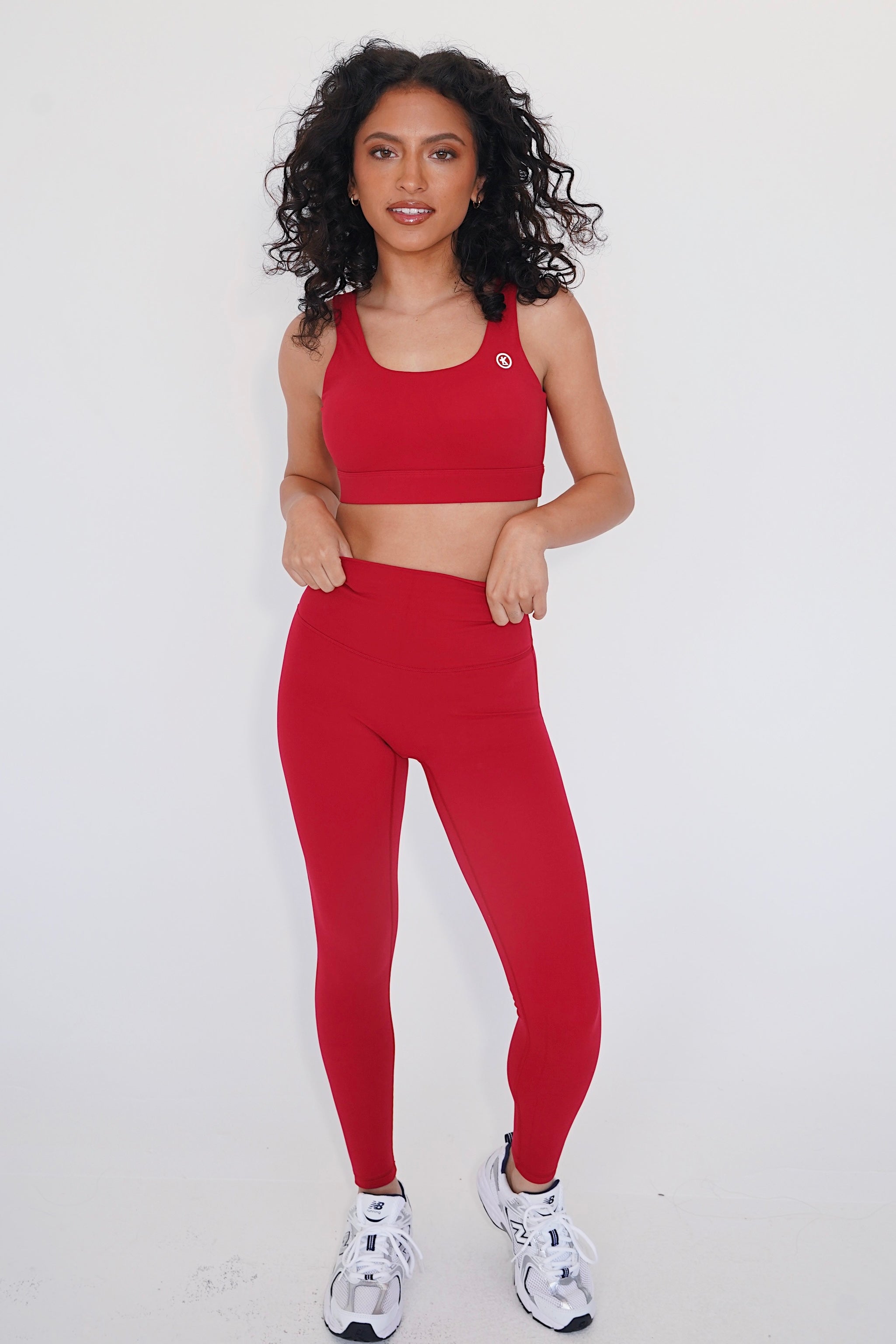 Soy la calza de yoga roja de secado rápido Beautifully Radiant