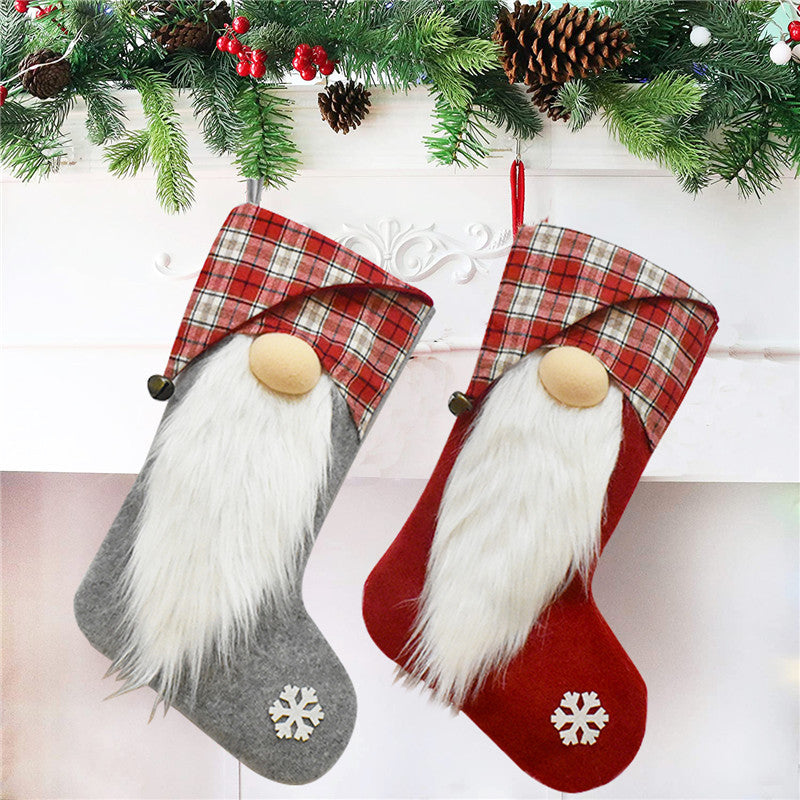 Calcetines de Navidad Árbol de Navidad Chimenea Calcetines Decorativos Adorno Colgante Bolsa de Dulces Soportes para Regalos Decoración Colgante