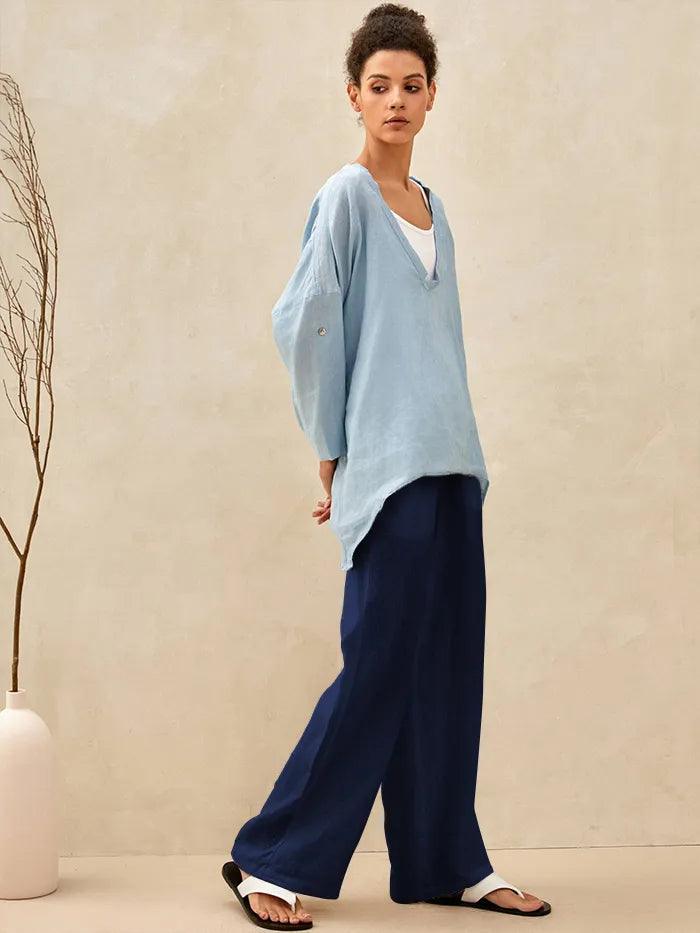 100 Linen Classic Pants Lyon