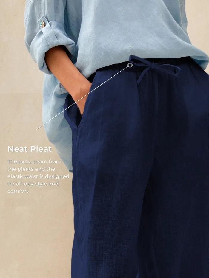 100 Linen Classic Pants Lyon