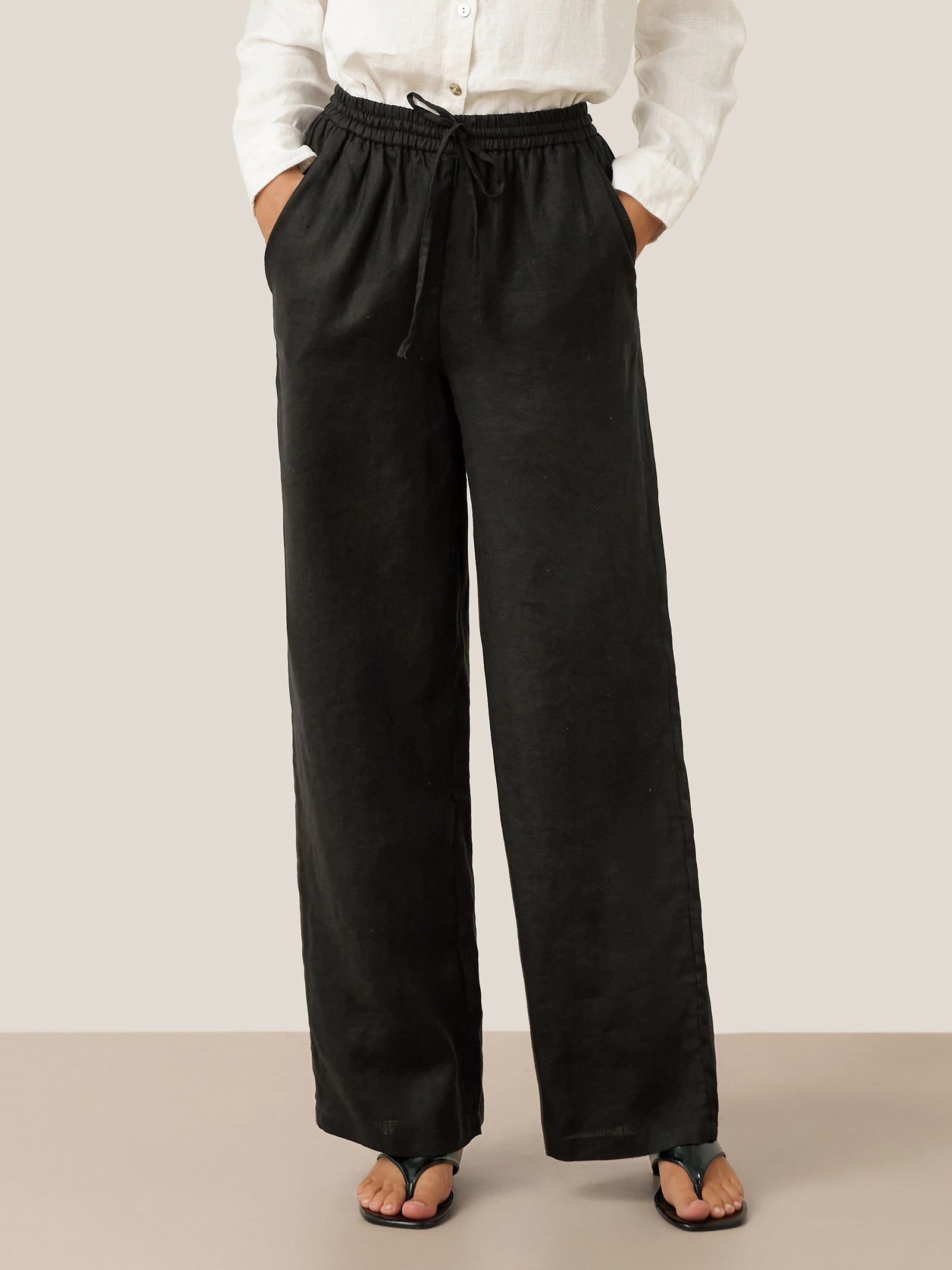 100 Linen Classic Pants Lyon