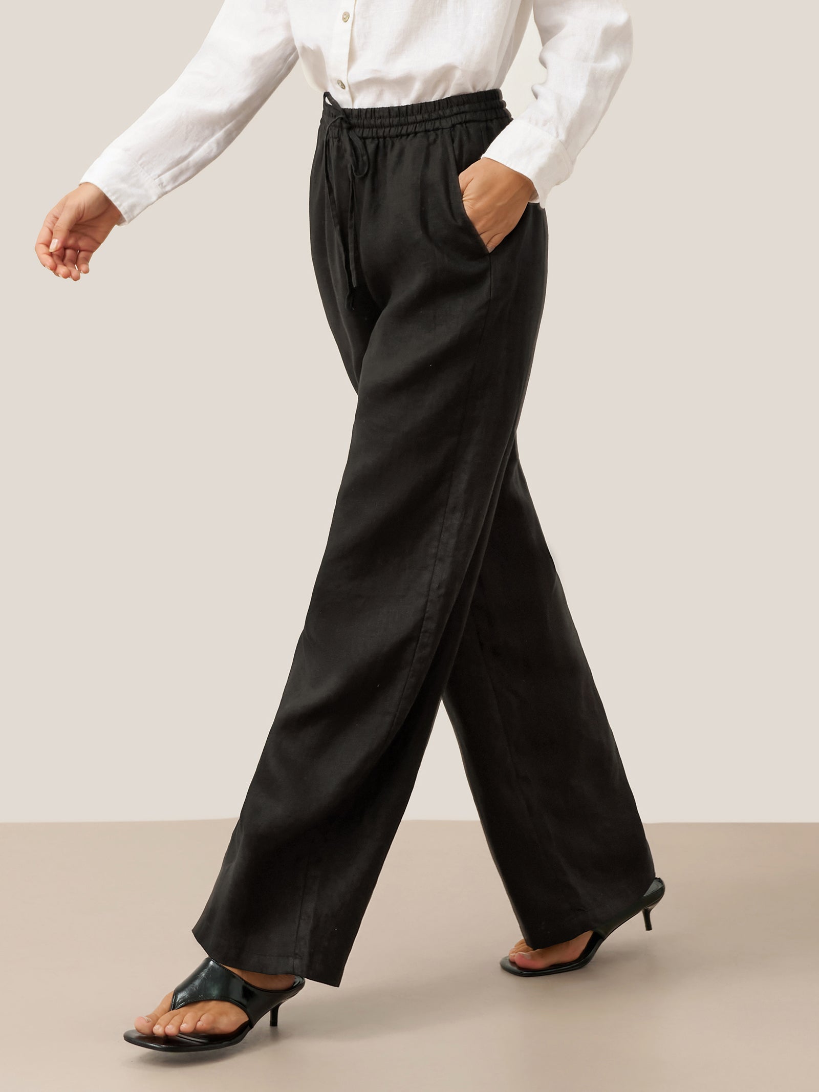 100 Linen Classic Pants Lyon