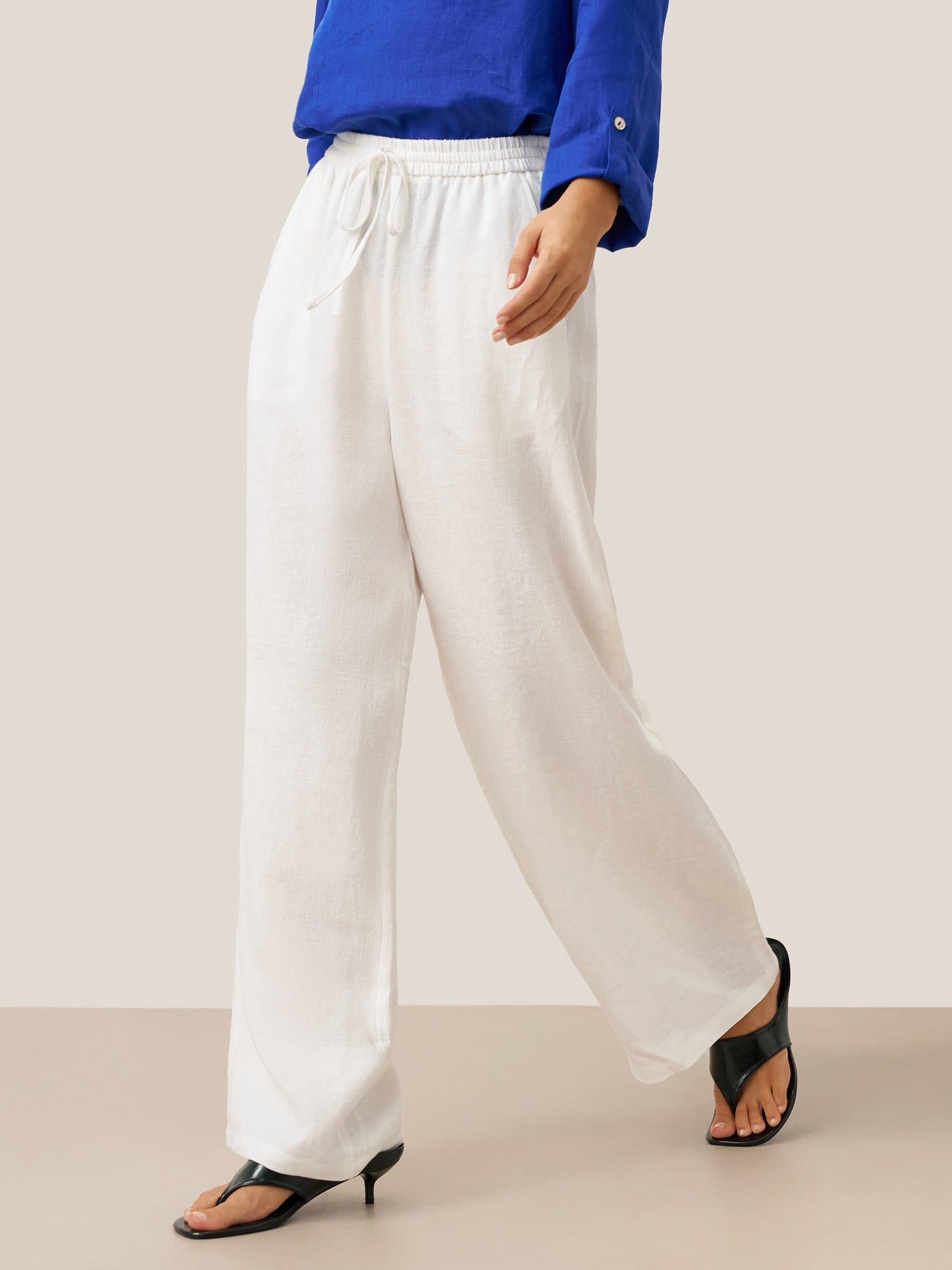 100 Linen Classic Pants Lyon