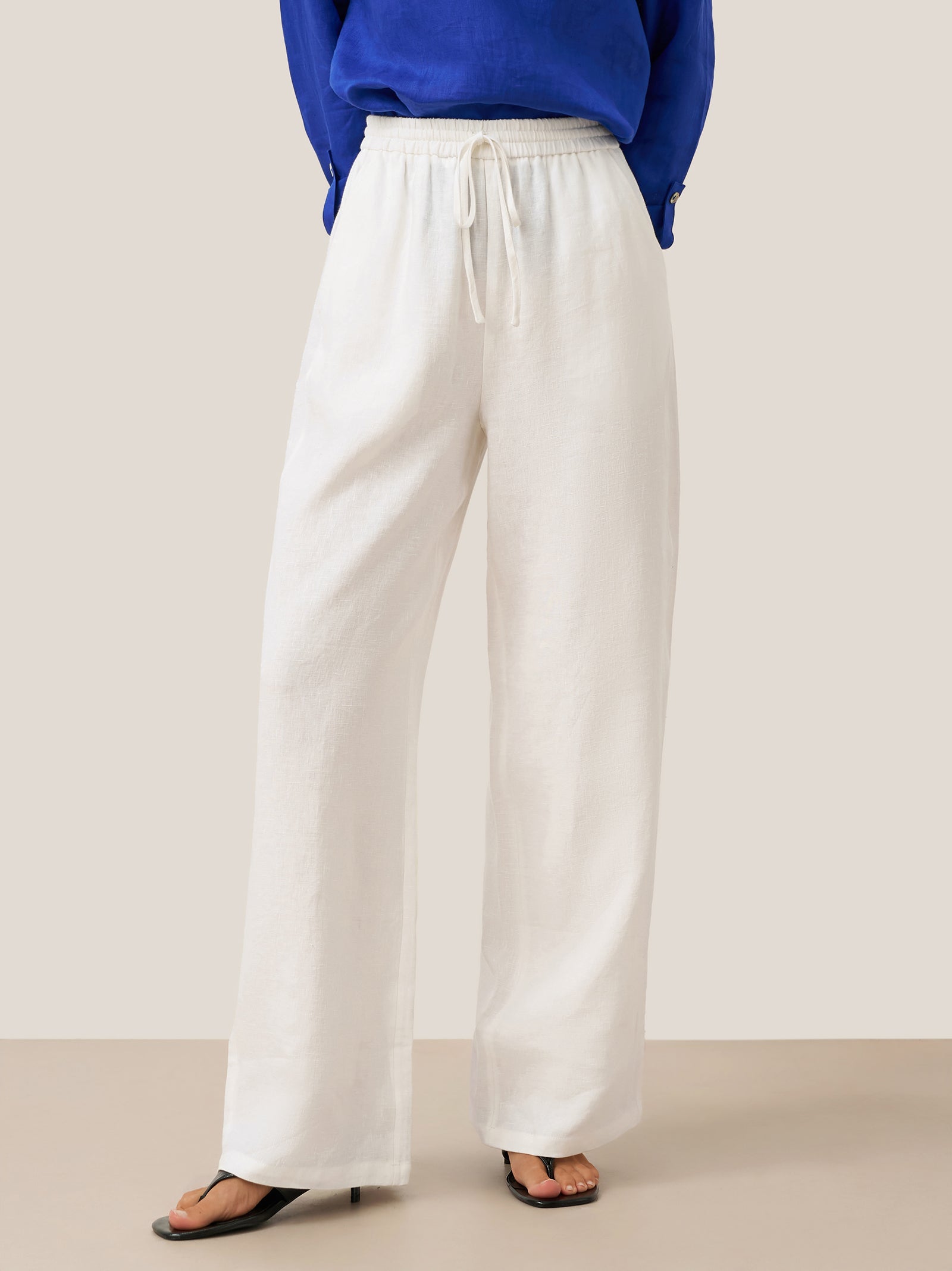 100 Linen Classic Pants Lyon