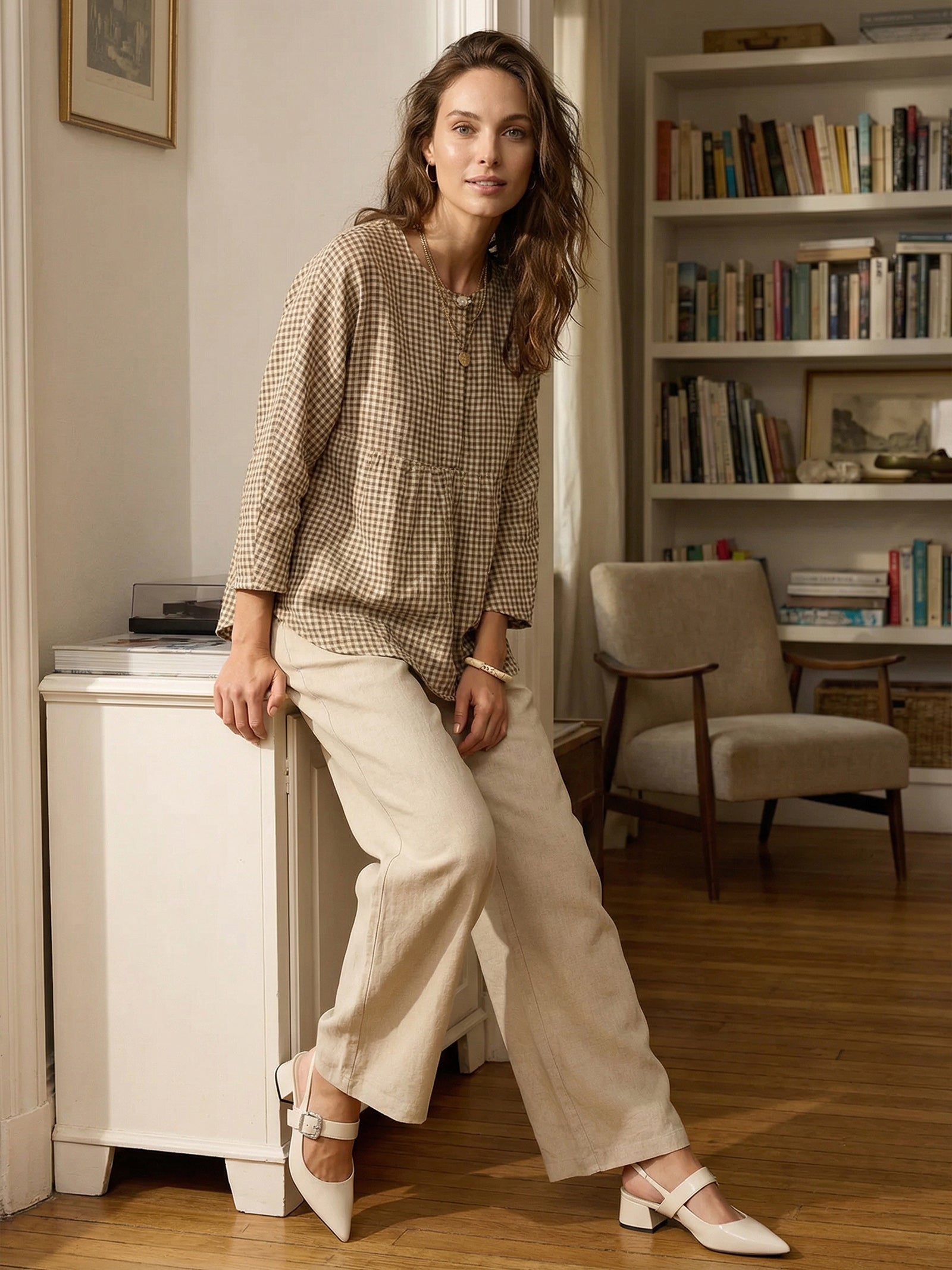 100 Linen Classic Pants Lyon
