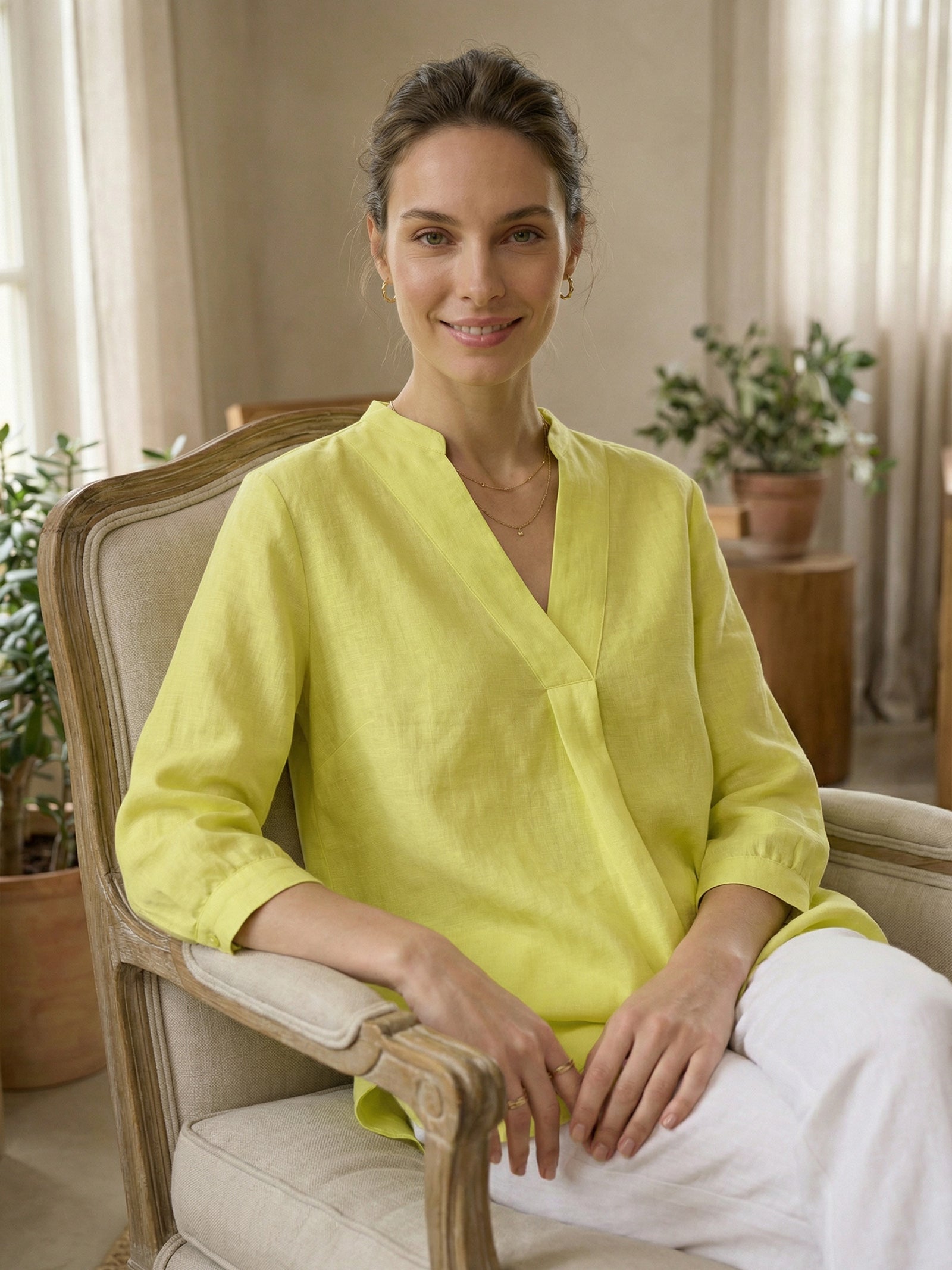 100 Linen Dress Shirt Joanna