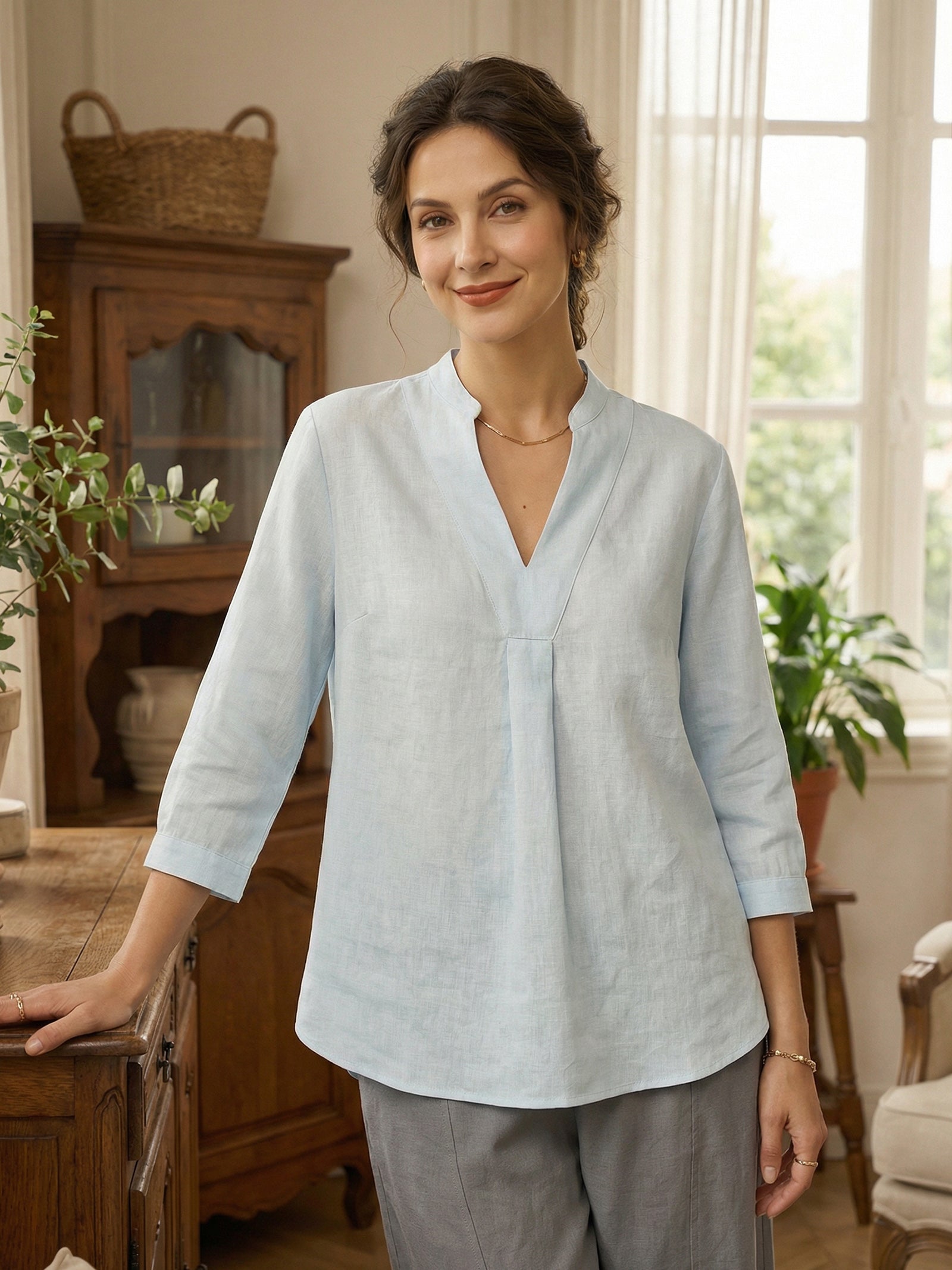 100 Linen Dress Shirt Joanna