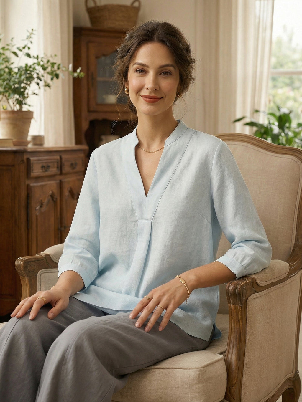 100 Linen Dress Shirt Joanna