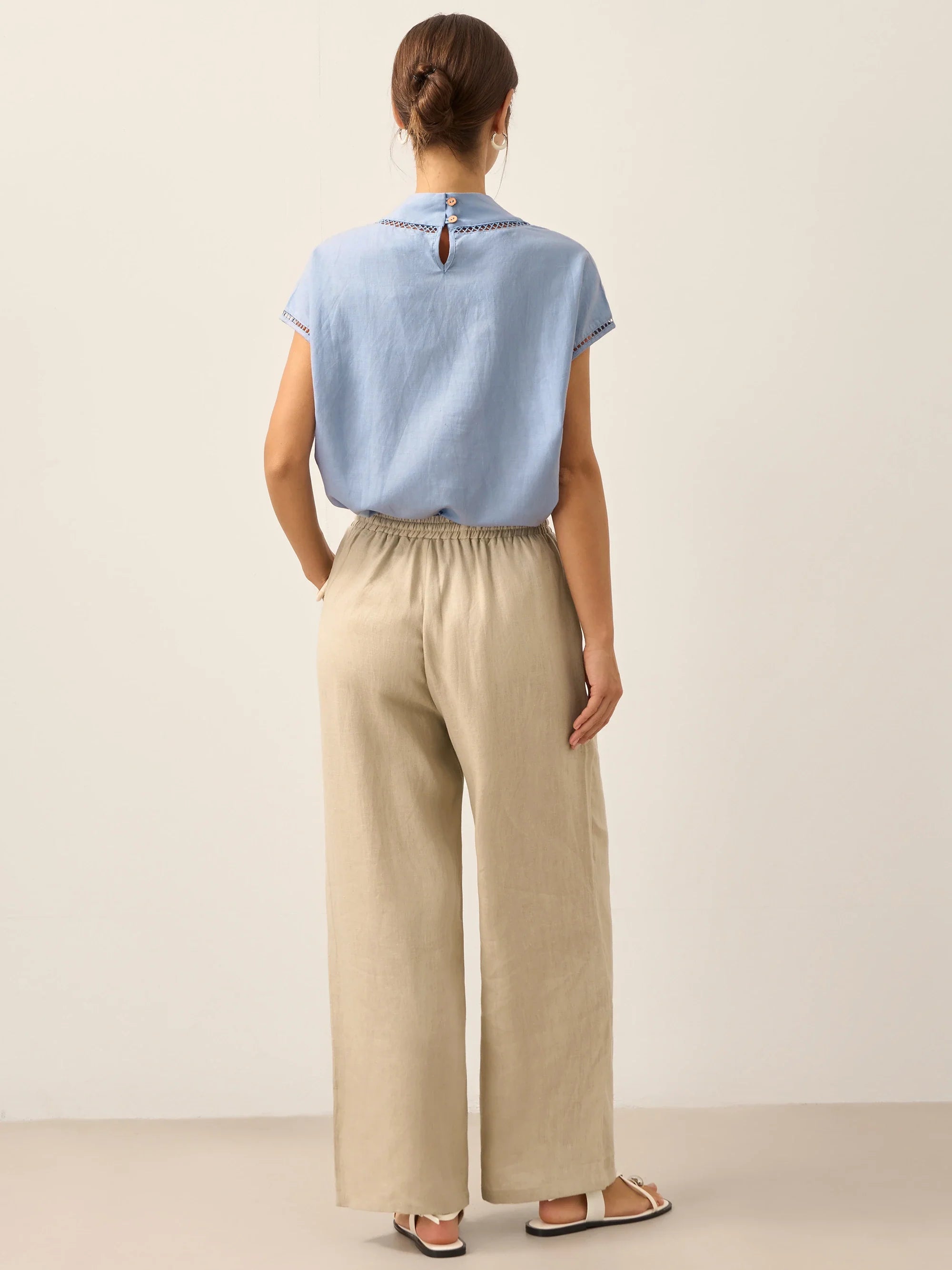 100 Linen Classic Pants Lyon