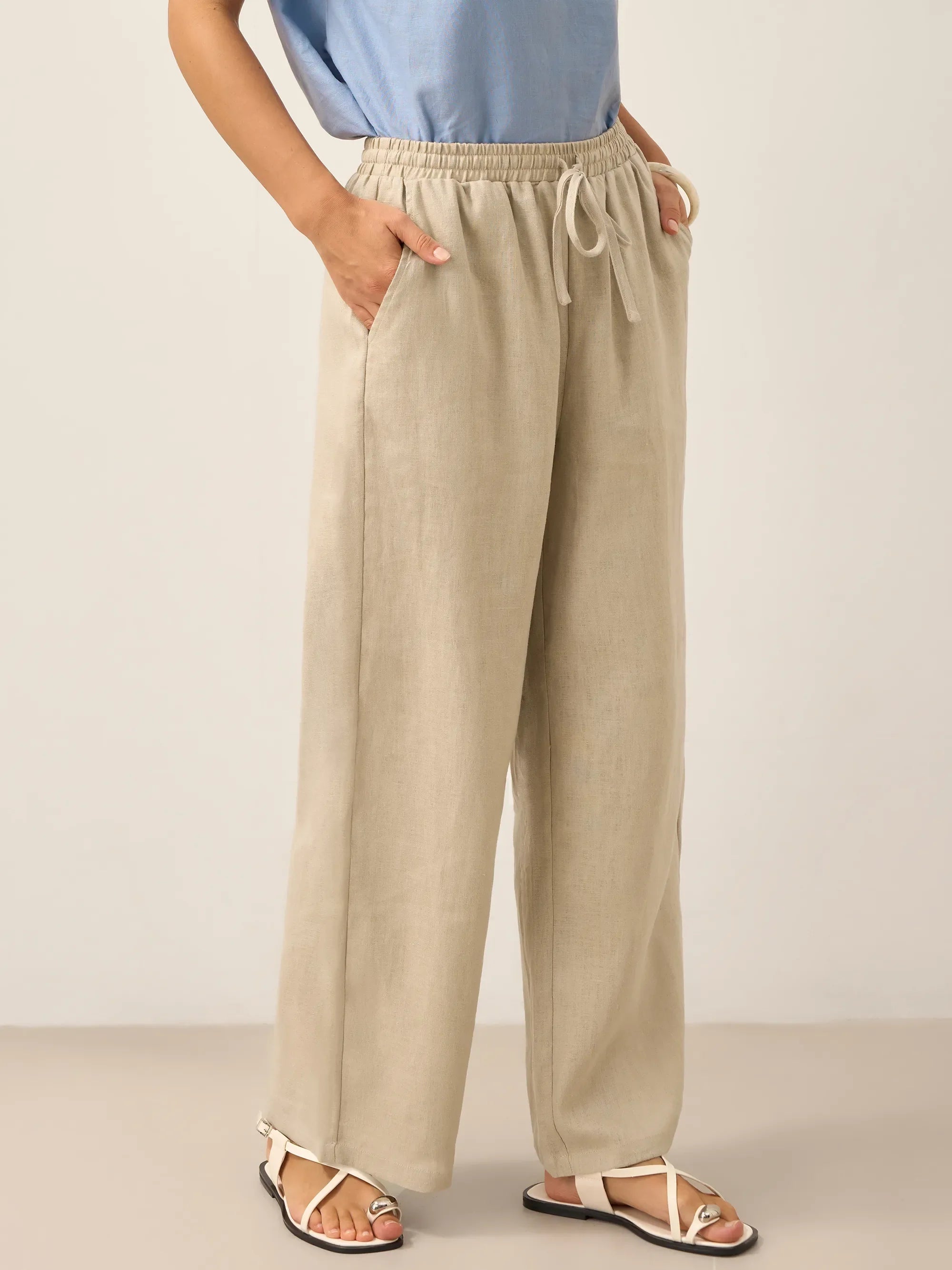 100 Linen Classic Pants Lyon