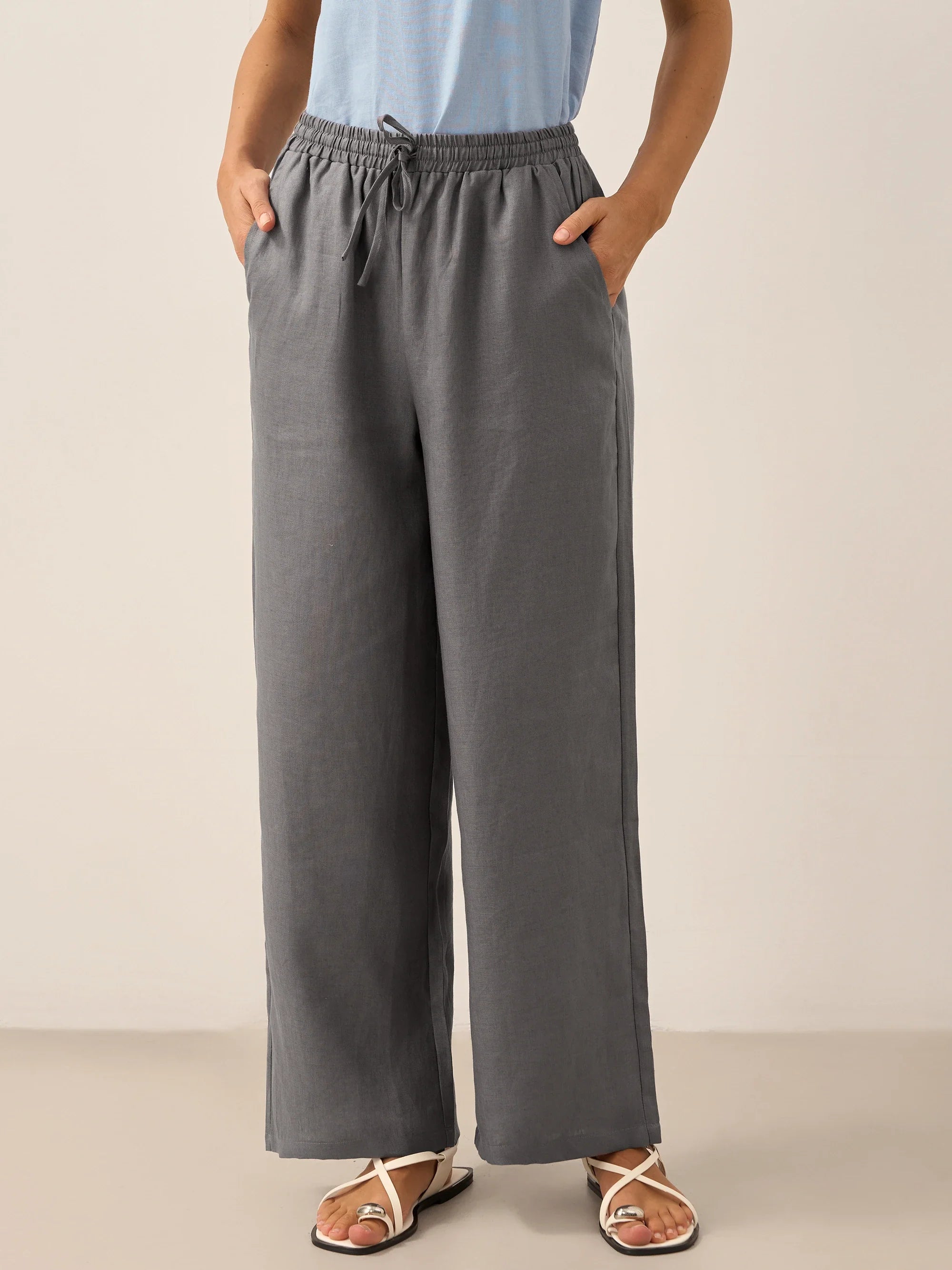 100 Linen Classic Pants Lyon