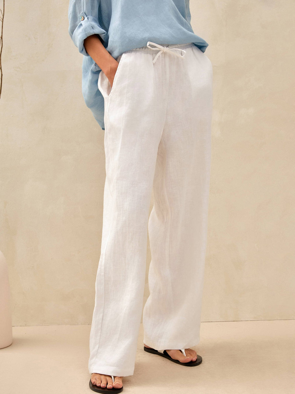 100 Linen Classic Pants Lyon