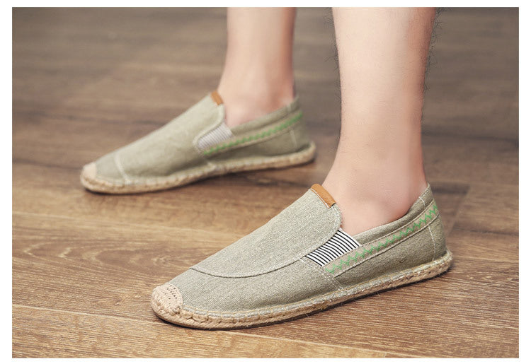 Zapatos de cáñamo hechos a mano