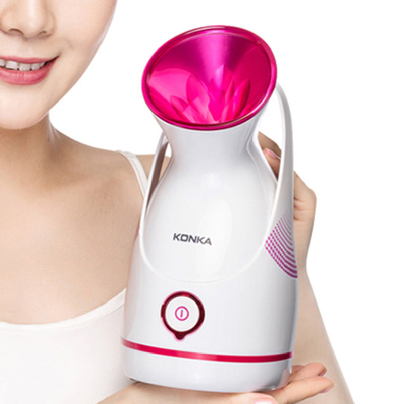 Vaporizador facial Tanque de agua de gran capacidad de 100 ml Limpieza suave y profunda Vaporizador facial eléctrico para spa