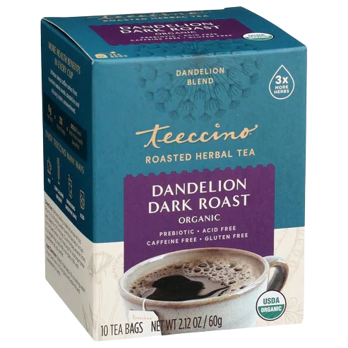 Té de hierbas de diente de león tostado oscuro