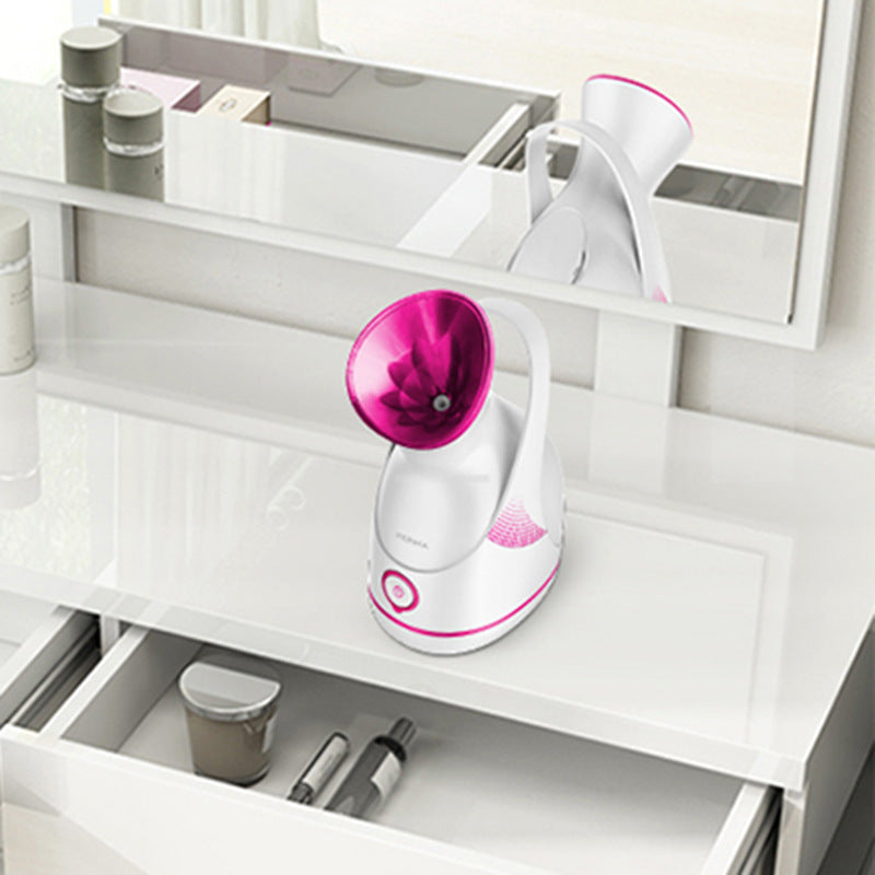 Vaporizador facial Tanque de agua de gran capacidad de 100 ml Limpieza suave y profunda Vaporizador facial eléctrico para spa