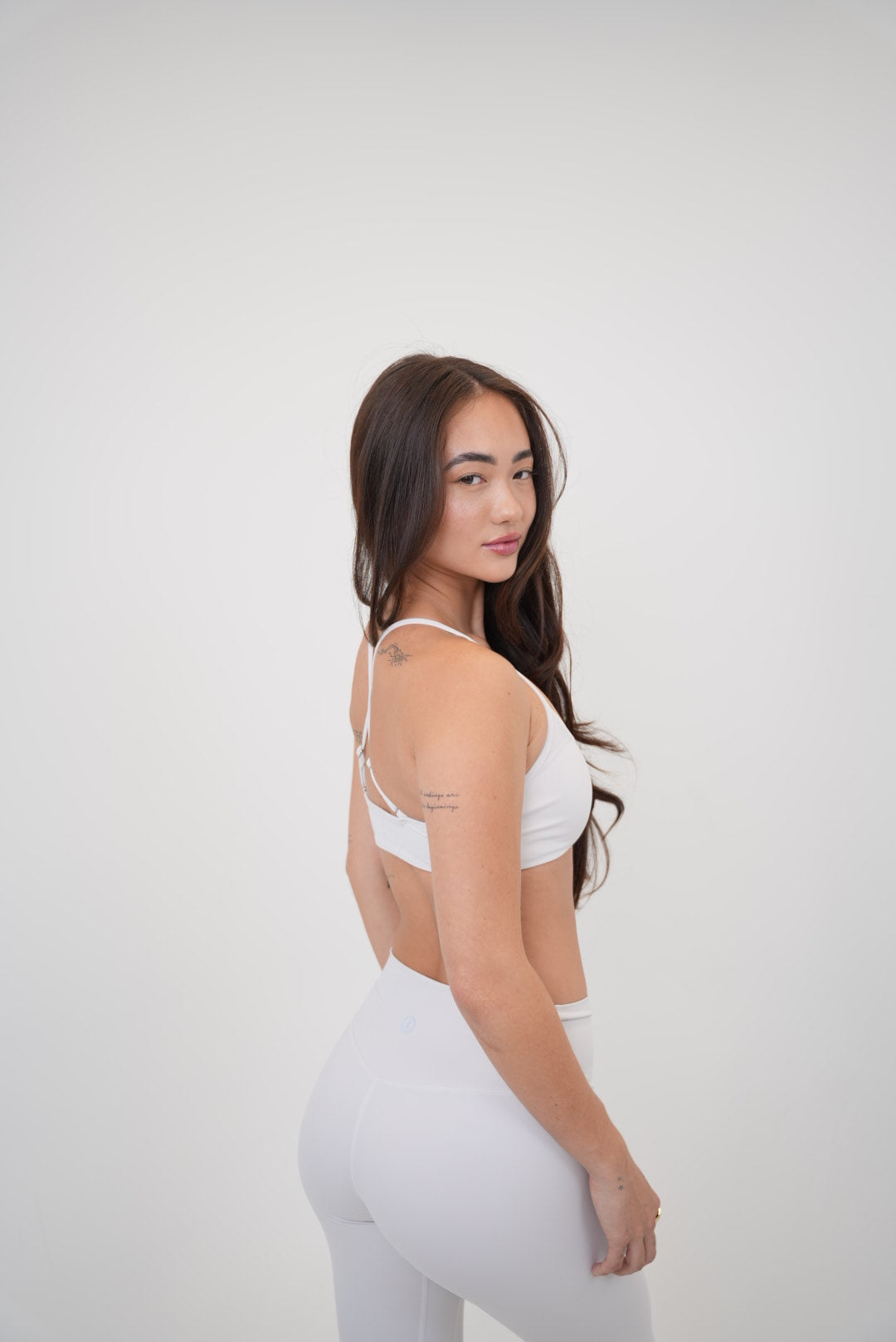 Mallas con cintura en V My Time Is Divine Lime White Sculpt
