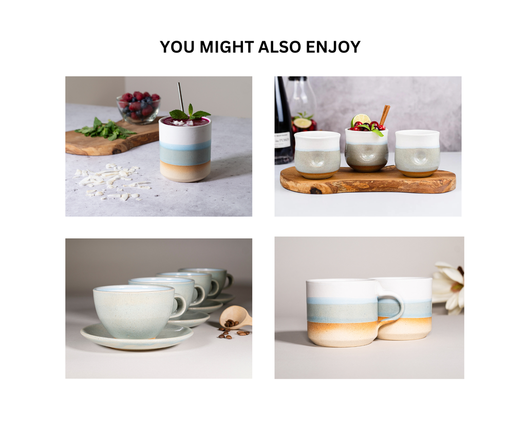 Tea | Ceramic Coffee Tea Mug with Handle Light Blue
