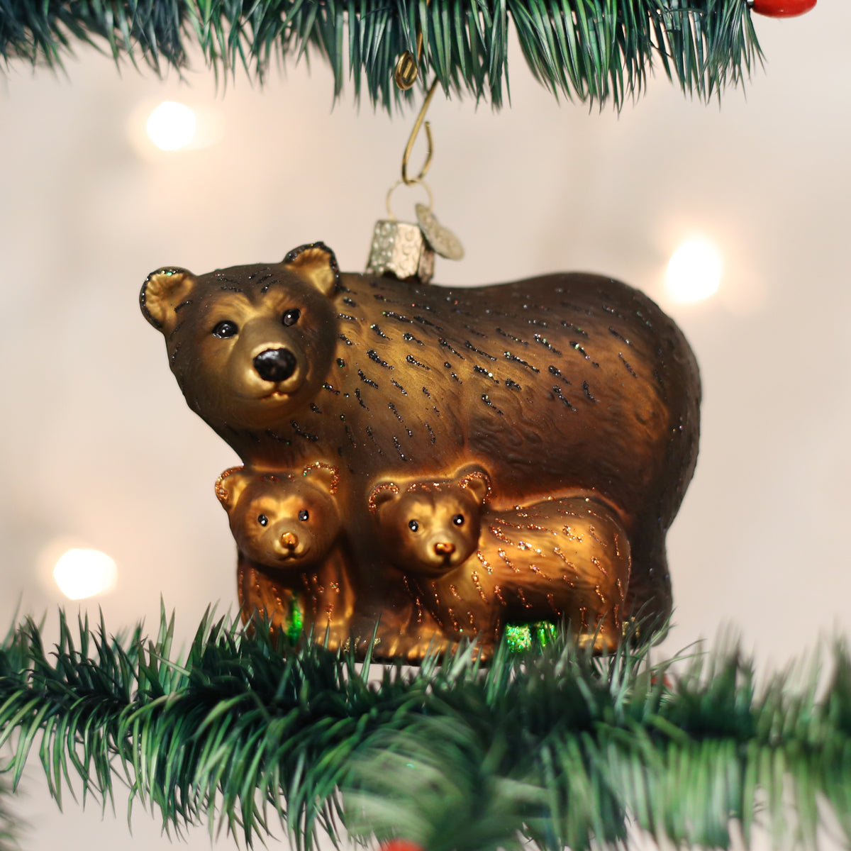 Adorno de oso con crías
