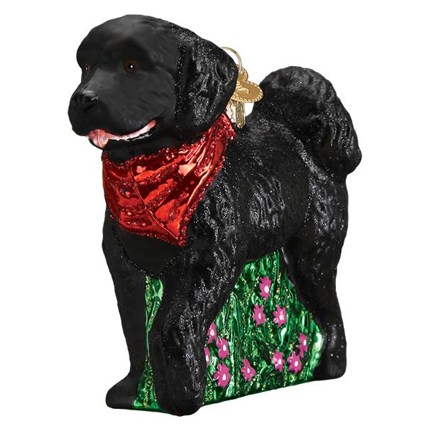 黒いドゥードゥル犬のオーナメント
