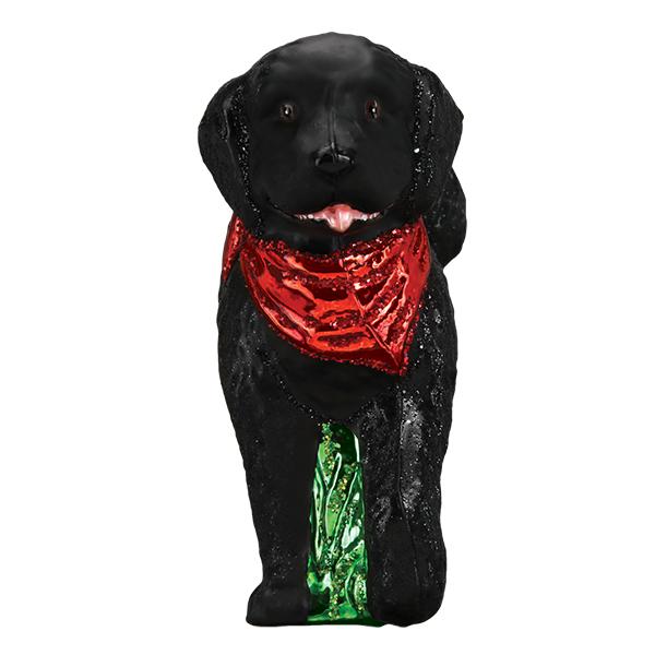 Adorno de perro garabato negro