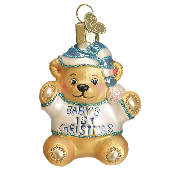 Adorno de primer osito de peluche para bebé niño