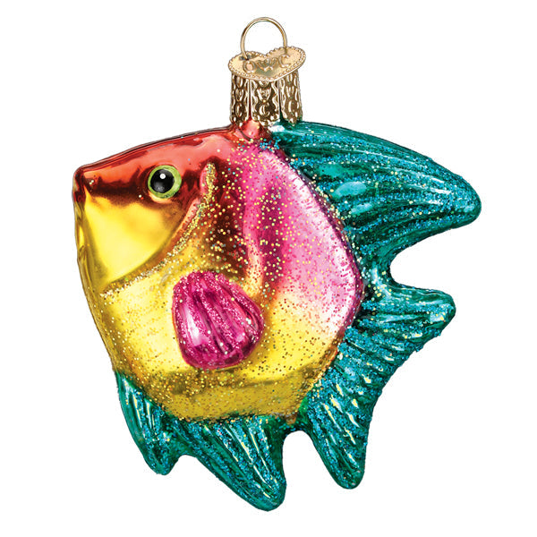 Adorno de Pez Ángel Tropical Rosa/Amarillo
