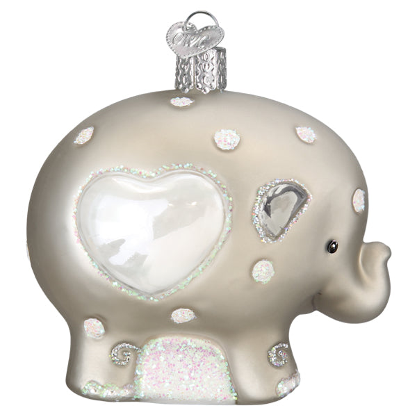 Adorno de elefante para el primer año del bebé