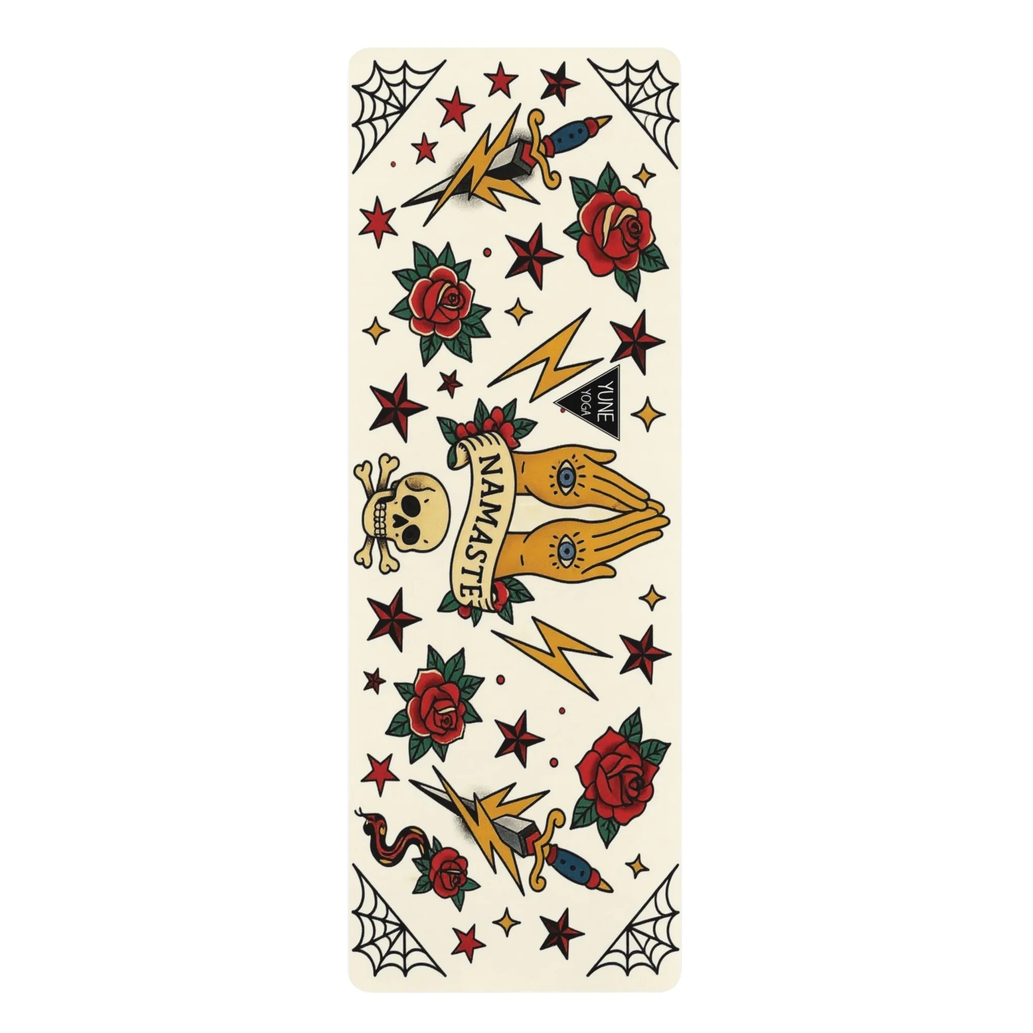 Ink & Om — Esterilla de yoga antideslizante Tattoo Omens (3 mm)