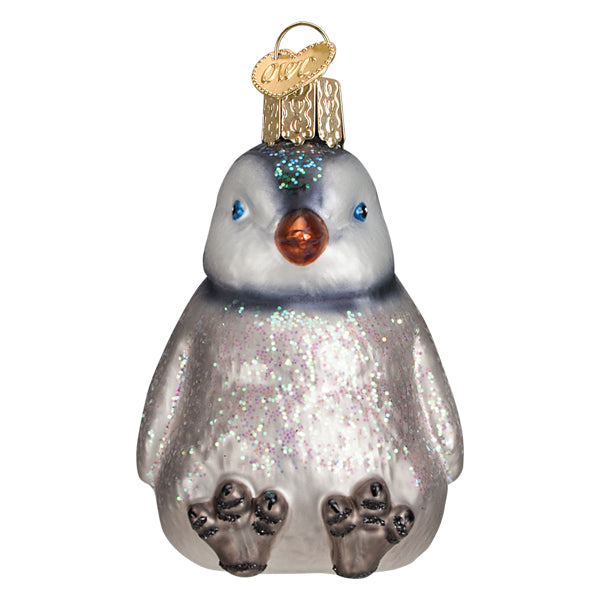 Adorno de pingüino bebé sentado