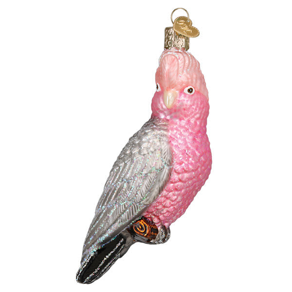 Adorno de cacatúa rosada