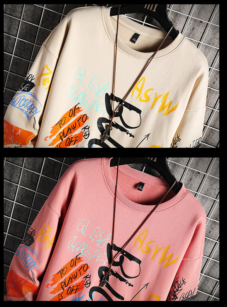 Sudadera de cuello redondo SingleRoad para hombre, Harajuku oversize, ropa de calle japonesa, Hip Hop, sudadera con capucha negra para hombre