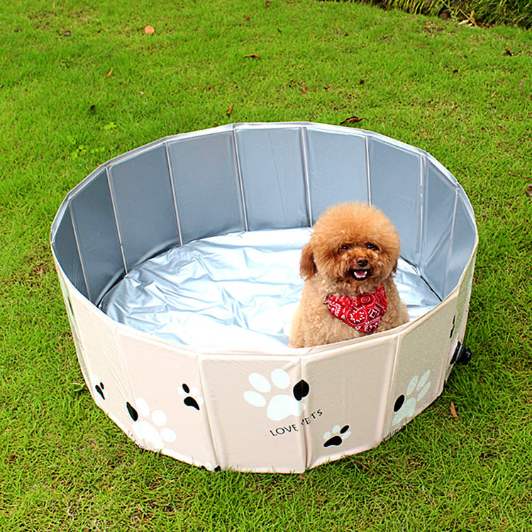 Piscina para Perros Spa Portátil Interior Exterior Bañera Plegable