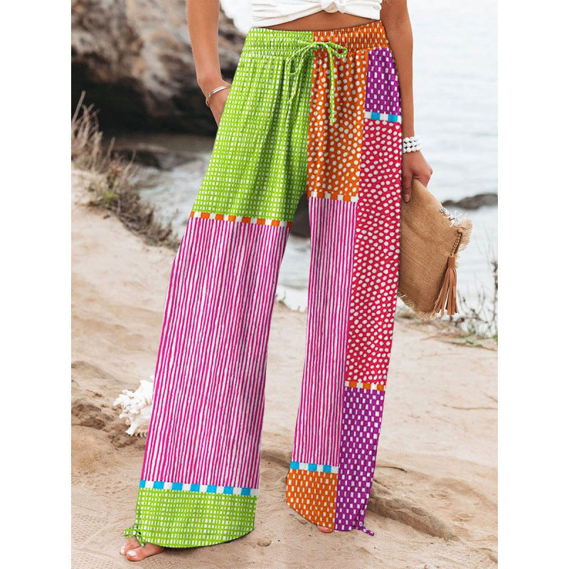 Pantalones deportivos casuales de pierna ancha de estilo urbano de Europa y EE. UU.