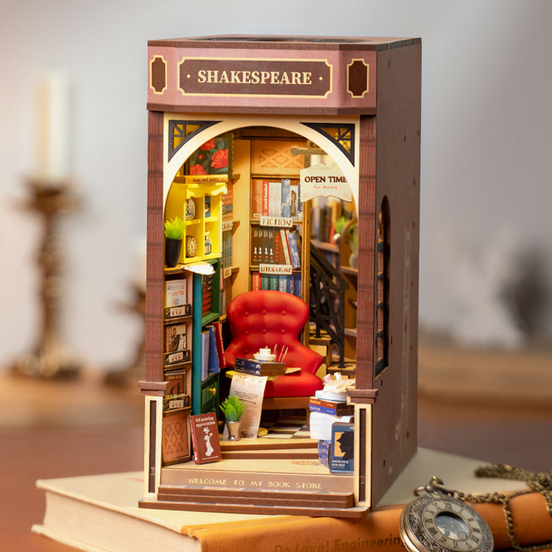 Robotime Rolife Serie Book Nooks Cuentos en libros 4 tipos DIY Casa de Madera en Miniatura Muebles Sakura Densya TGB01 Dropshipping