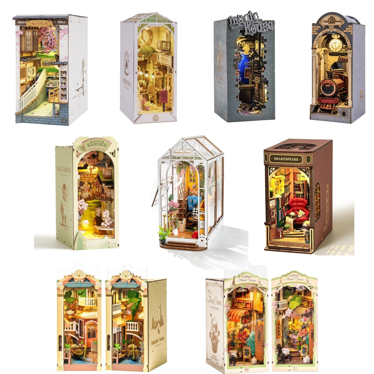 Bookshelf Decor | Miniture House | Diy Book Nook Kit