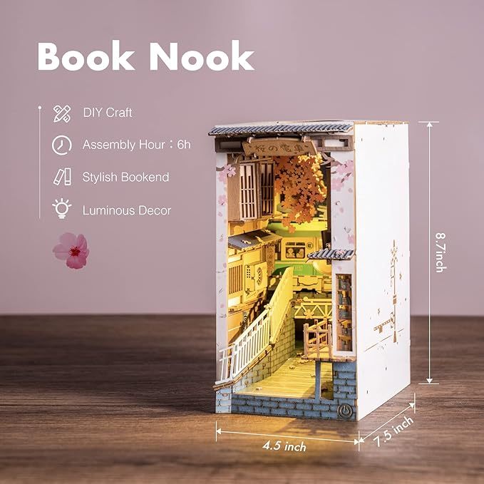 Bookshelf Decor | Miniture House | Diy Book Nook Kit