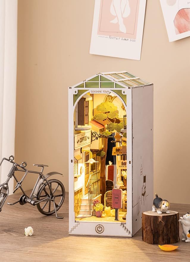 Bookshelf Decor | Miniture House | Diy Book Nook Kit