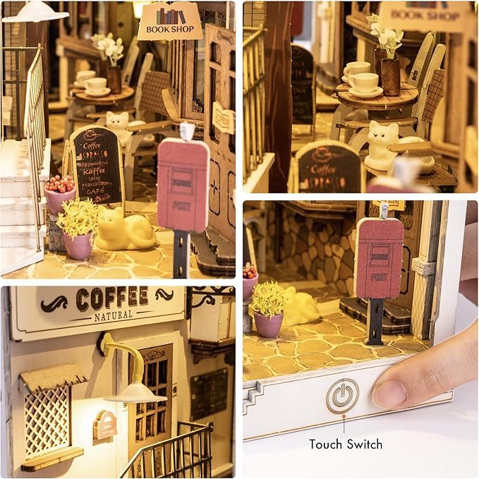 Bookshelf Decor | Miniture House | Diy Book Nook Kit