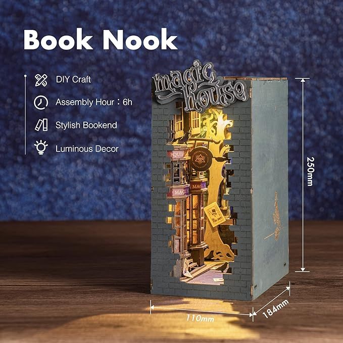 Bookshelf Decor | Miniture House | Diy Book Nook Kit