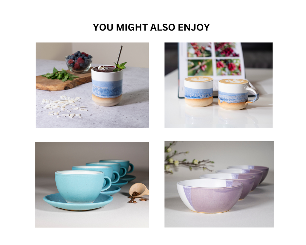 Tea | Ceramic Coffee Tea Mug with Handle Blue