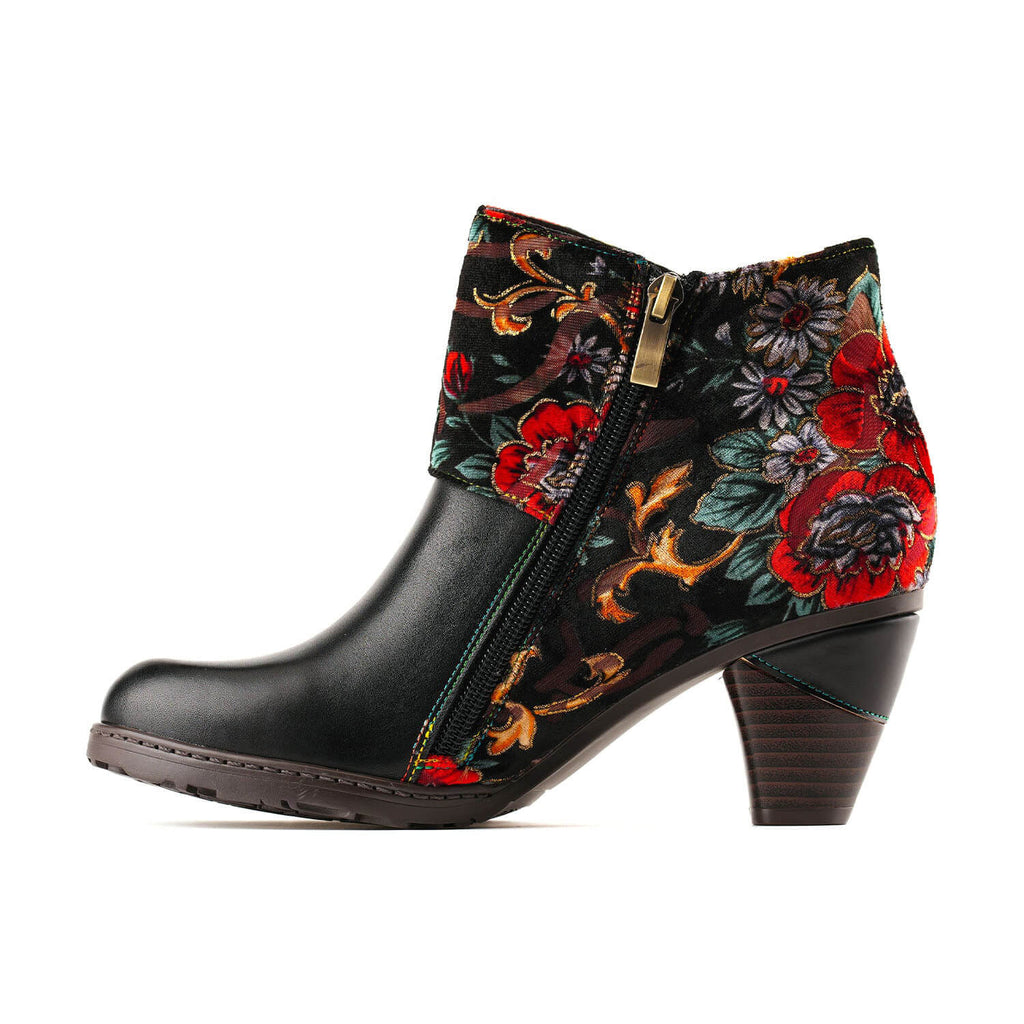Booty | Retro Handmade Radiant Pattern Ankle Boots