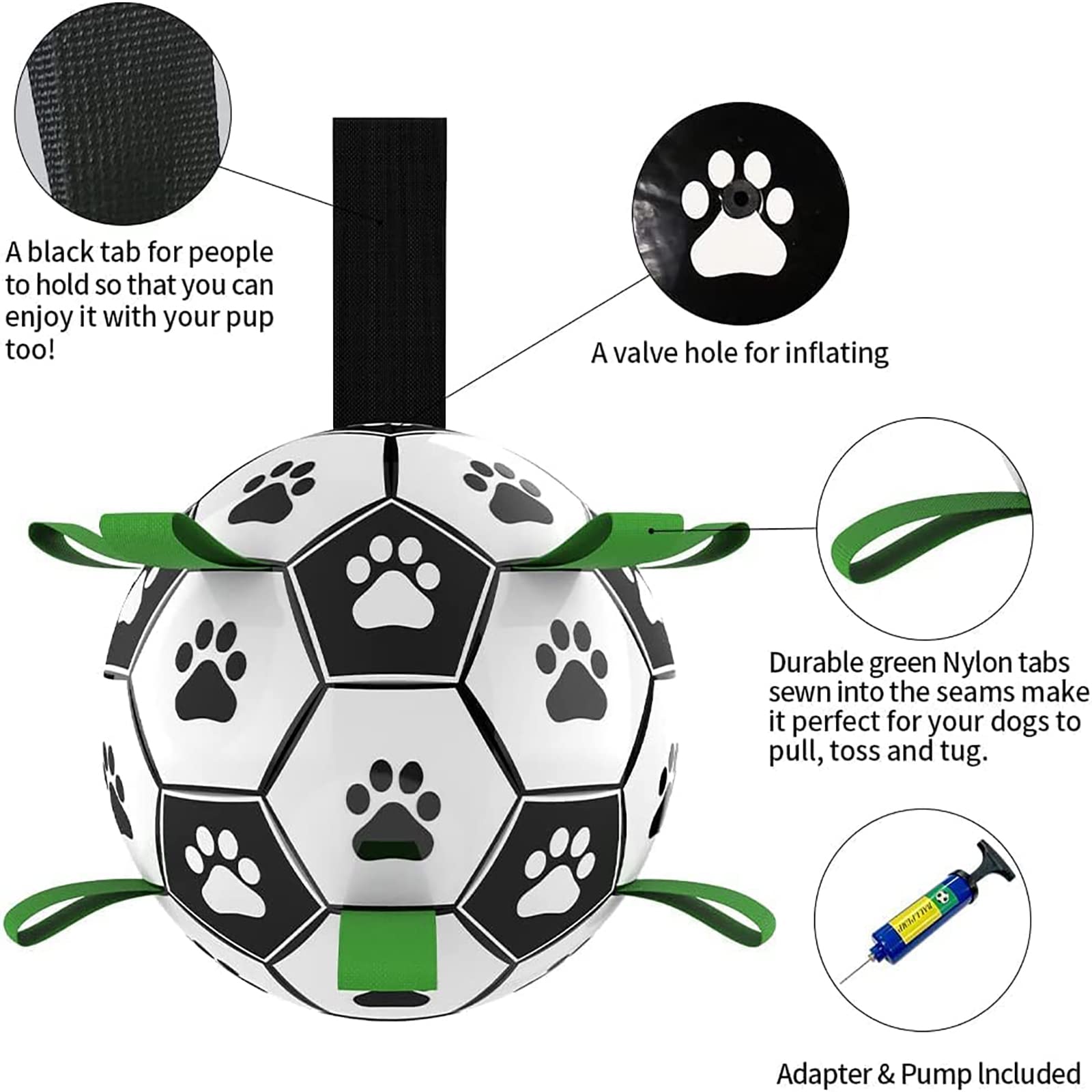 Juguete interactivo para perro con asas