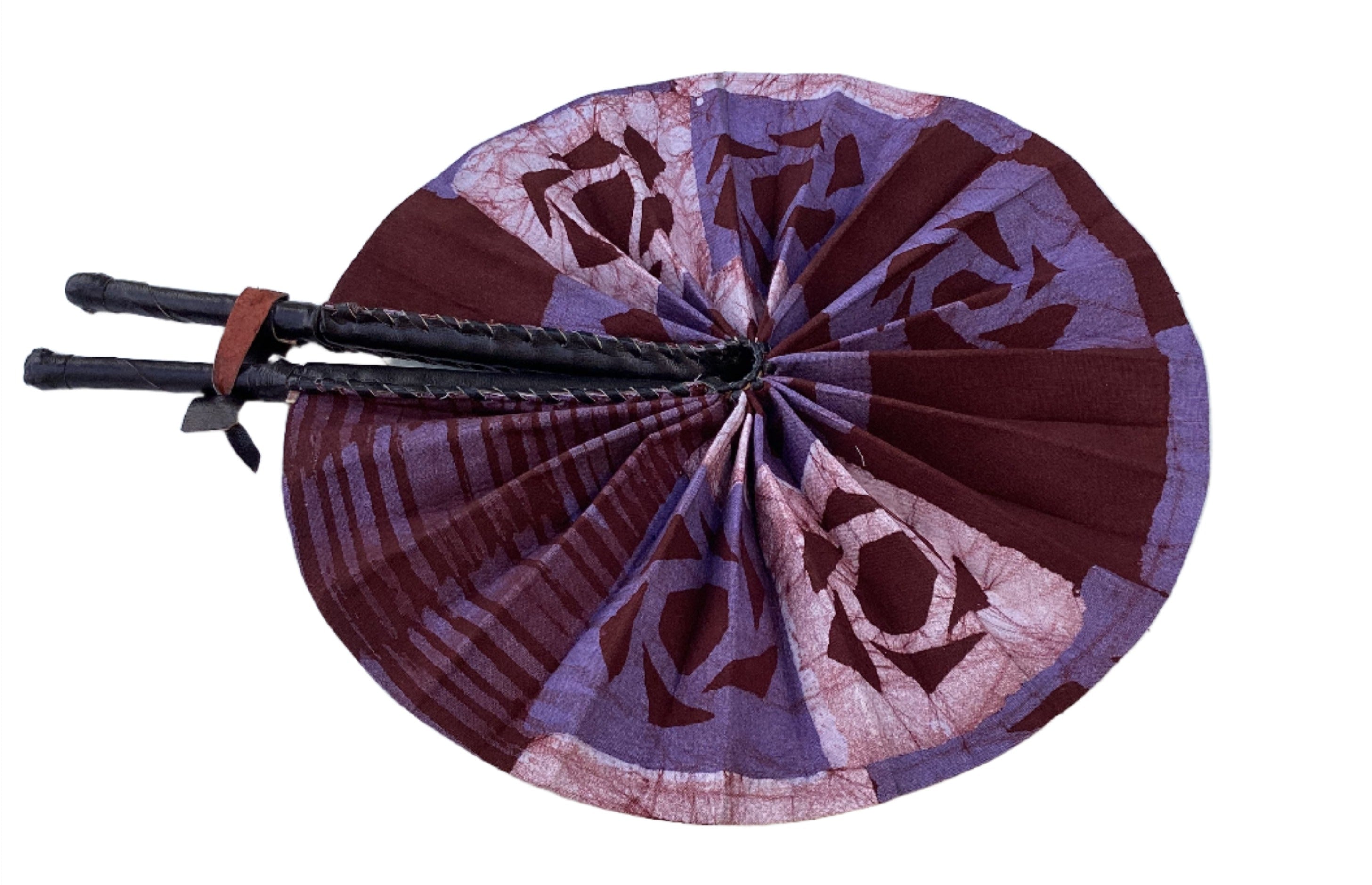 Fan | African Wax Print Fan, Handmade in Ghana