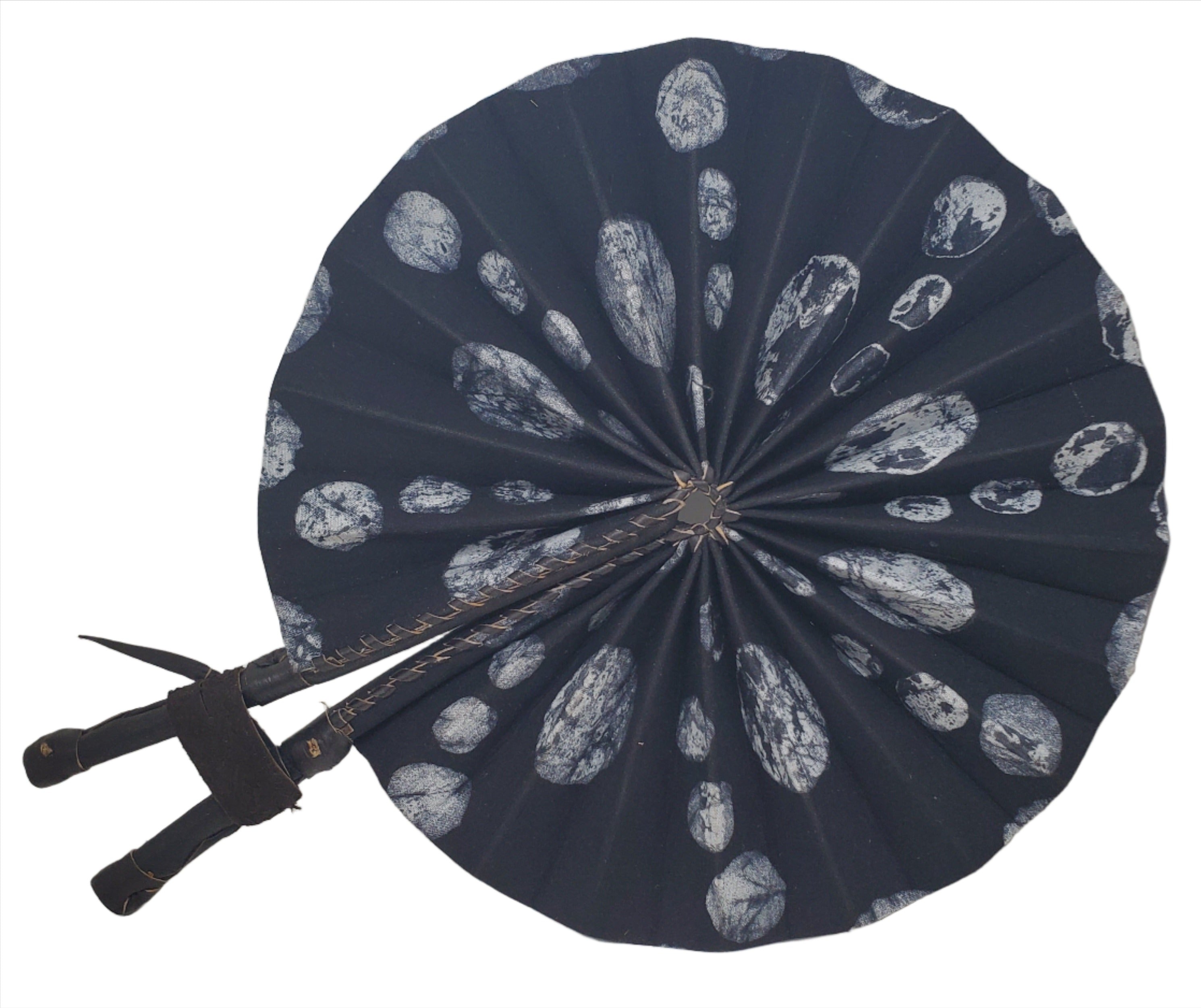 Fan | African Wax Print Fan, Handmade in Ghana