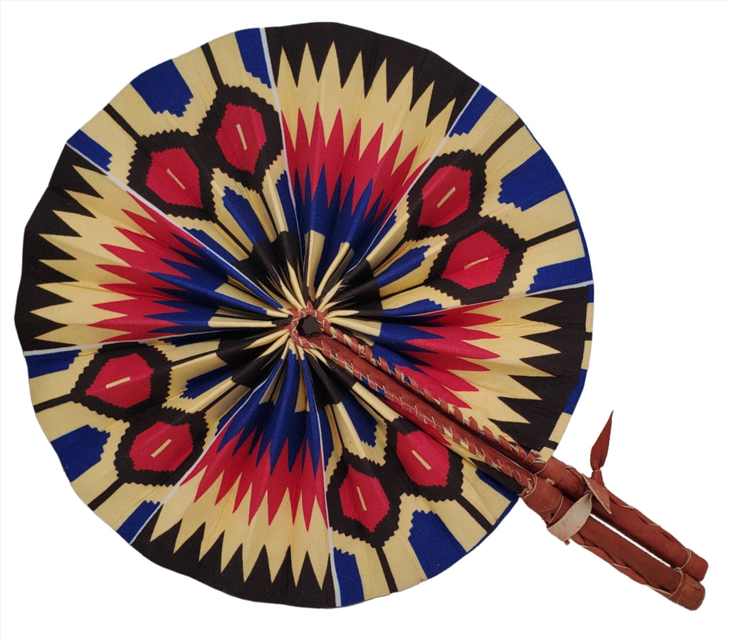 Fan | African Wax Print Fan, Handmade in Ghana