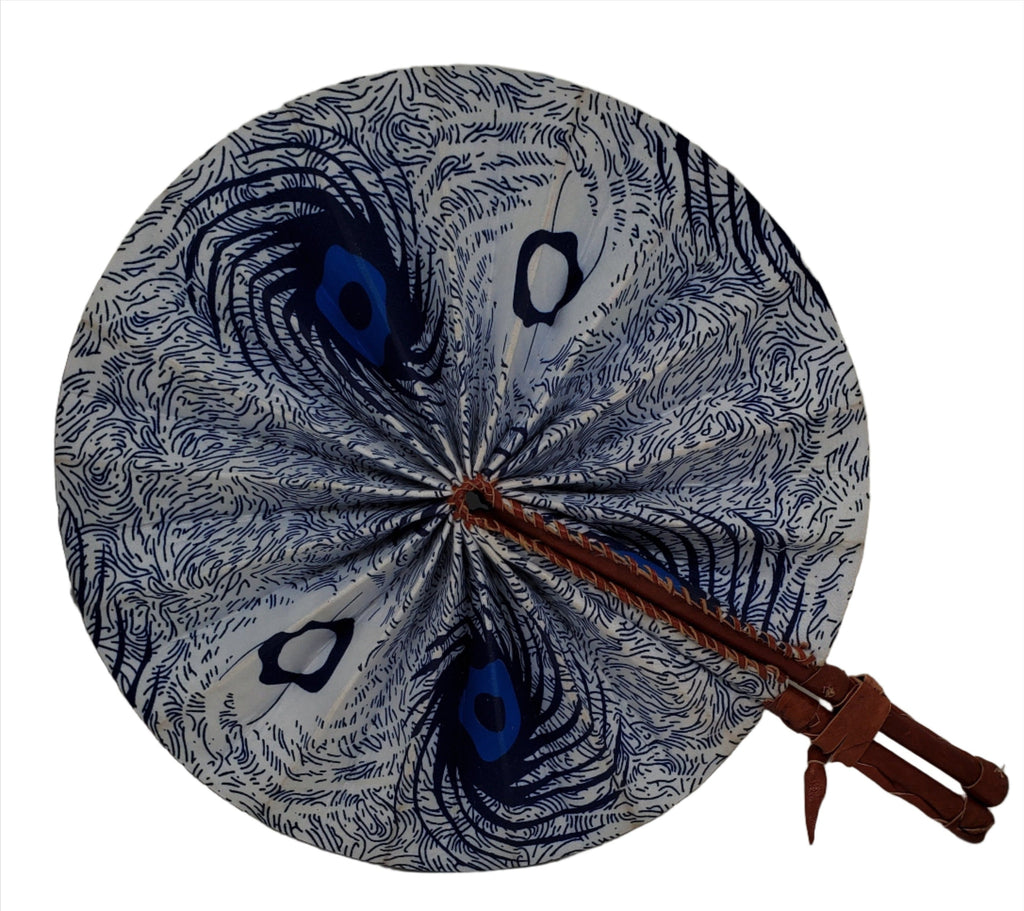 Fan | African Wax Print Fan, Handmade in Ghana