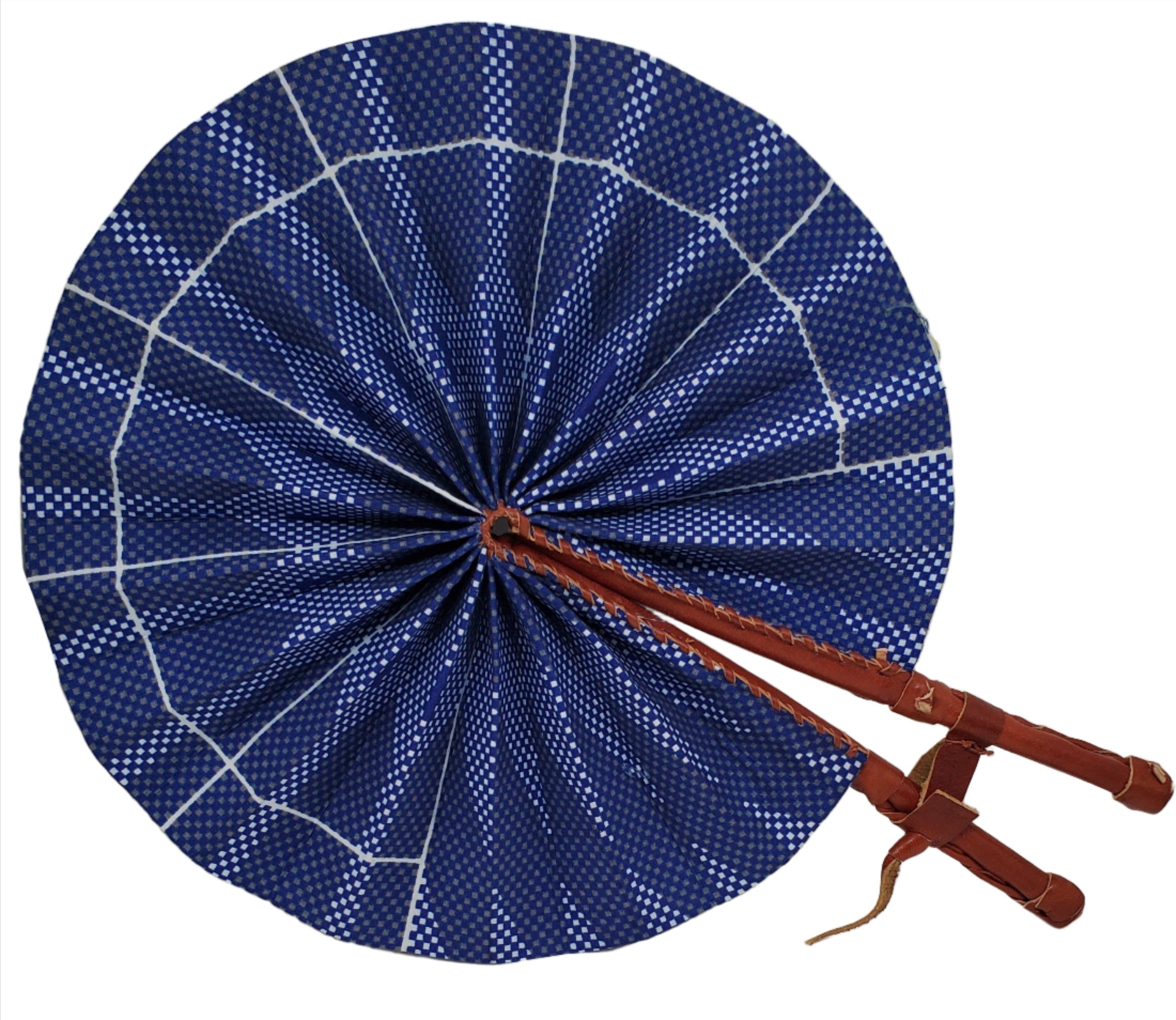 Fan | African Wax Print Fan, Handmade in Ghana